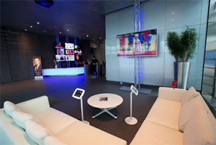 Sky Tv meeting and relaxation areas